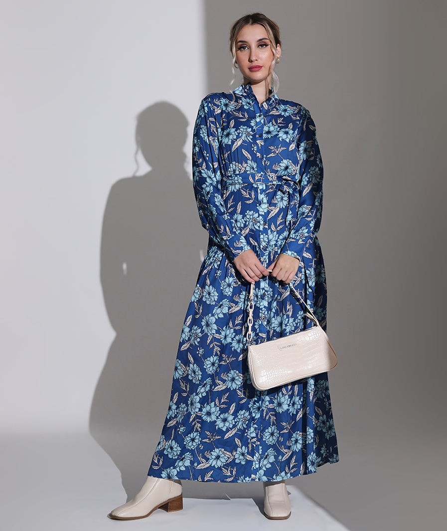 Swiss Satin Wraparound Dress